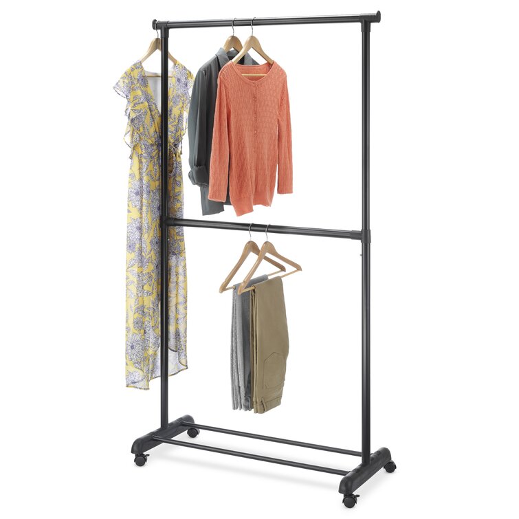 Rebrilliant Mcmeans 36.5'' Rolling Clothes Rack & Reviews | Wayfair