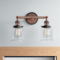 Wayfair | Copper Bathroom Vanity Lighting You'll Love In 2022