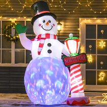 7 Color Changing LED Snowman Light Up Decoration Christmas Ornament Snowman Night Light 