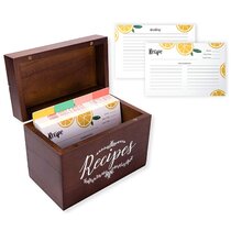Details about   Pastries Design Recipe Box Set Recipe Cards/Dividers Fast Shipping NEW 
