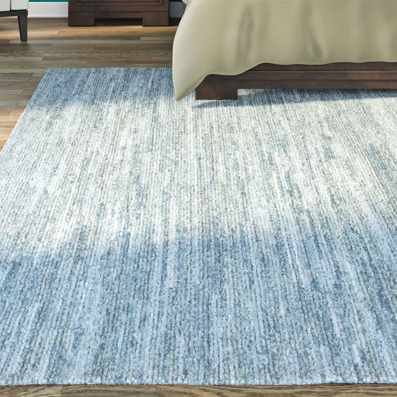 Brayden Studio Hubbard Rescued Light Blue Dark Gray Area Rug Hubbard Rescued Light Blue Dark Gray Area Rug