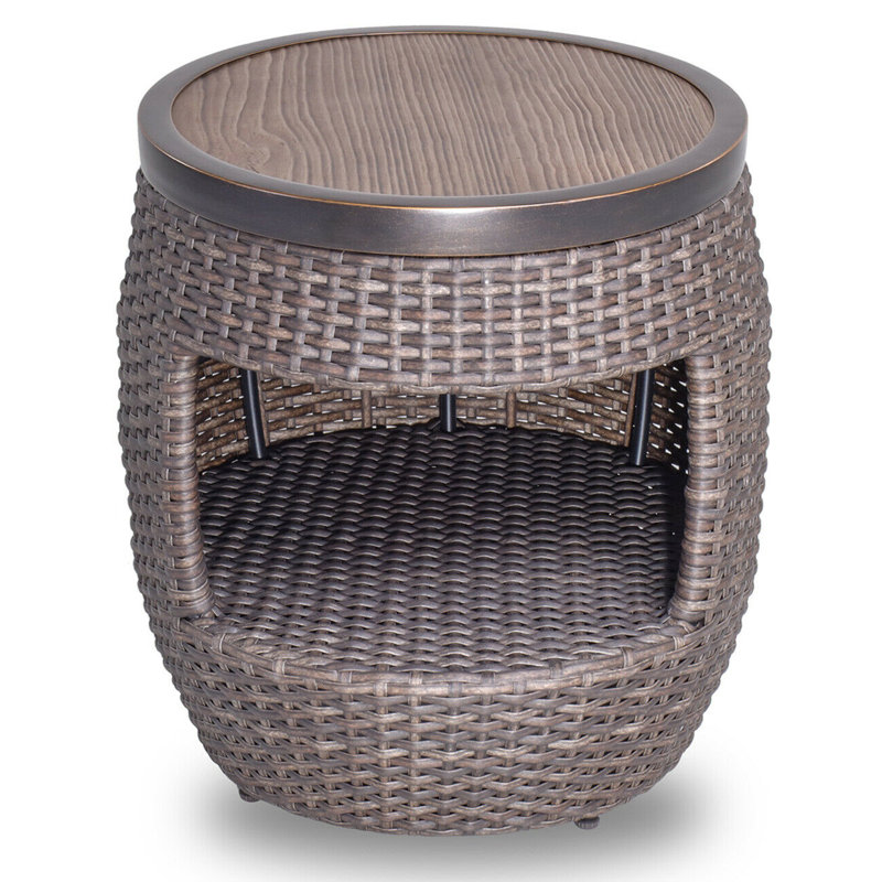 Breakwater Bay 20 Round All Weather Wicker Coffee Table Outdoor
