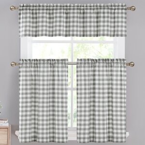 Guyette 3 Piece Kitchen Curtain Set