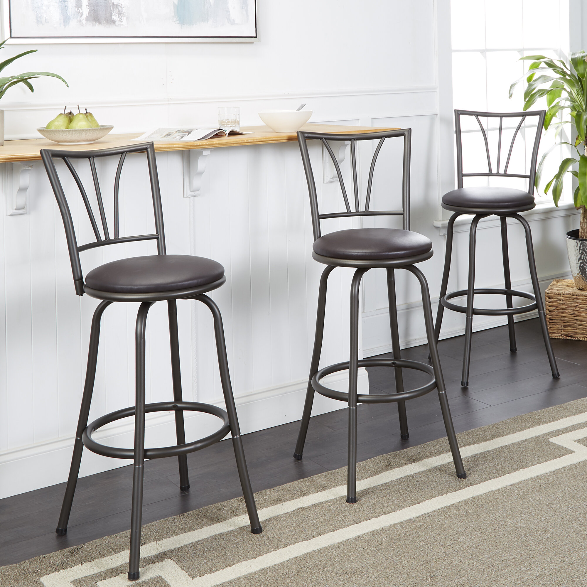 wayfair grey counter stools