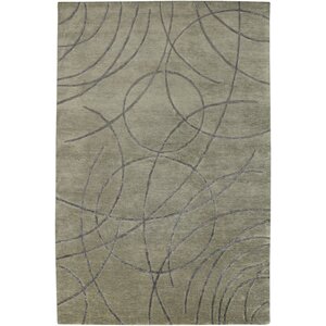Ajmer Hand-Knotted Gray Area Rug