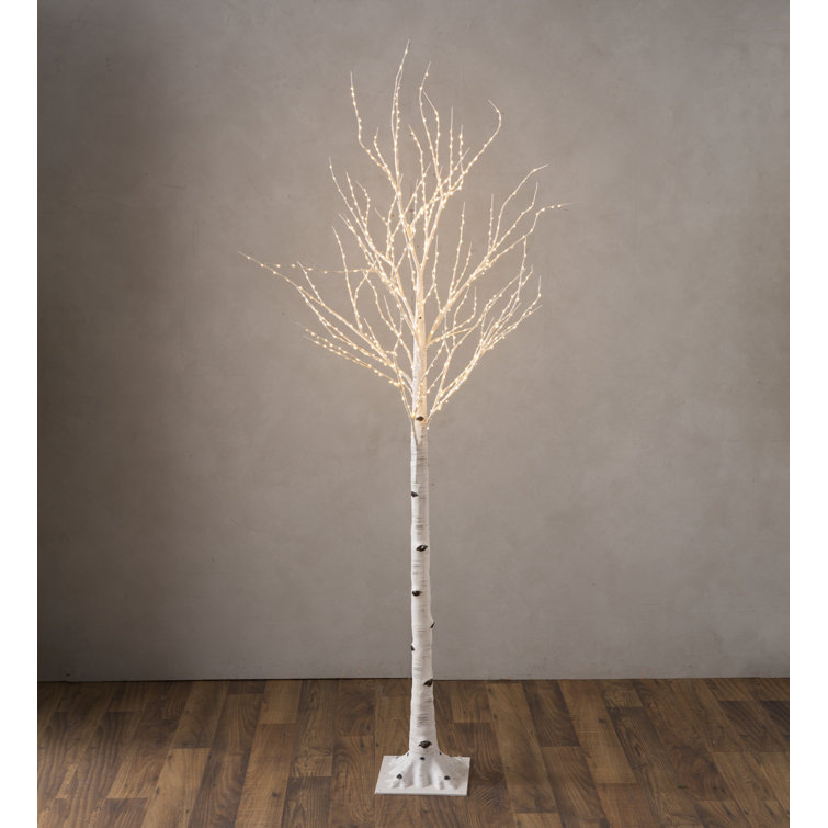 Faux birch tree with lights Clearance
