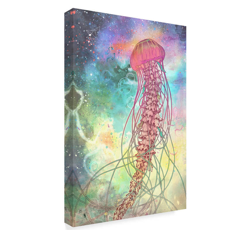 Ebern Designs Space Jelly Acrylic Painting Print On Wrapped