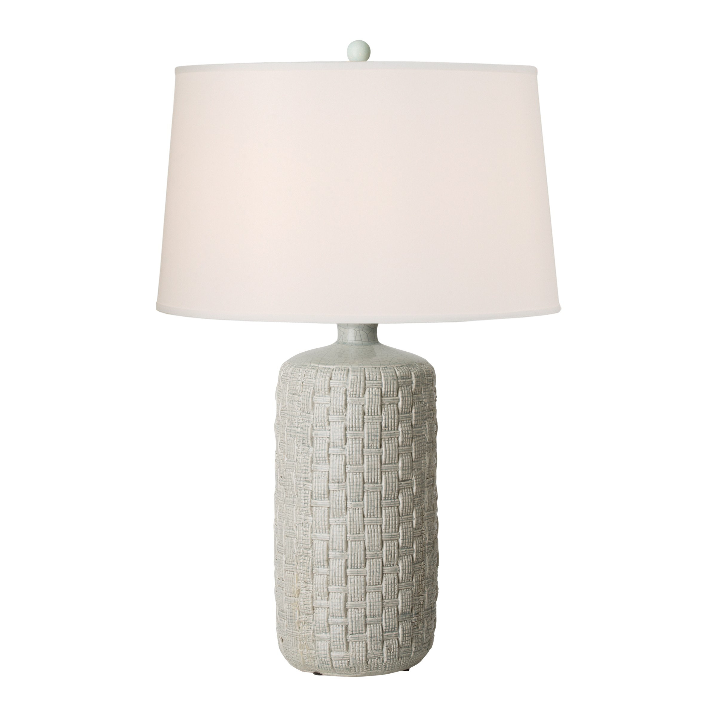 woven table lamp