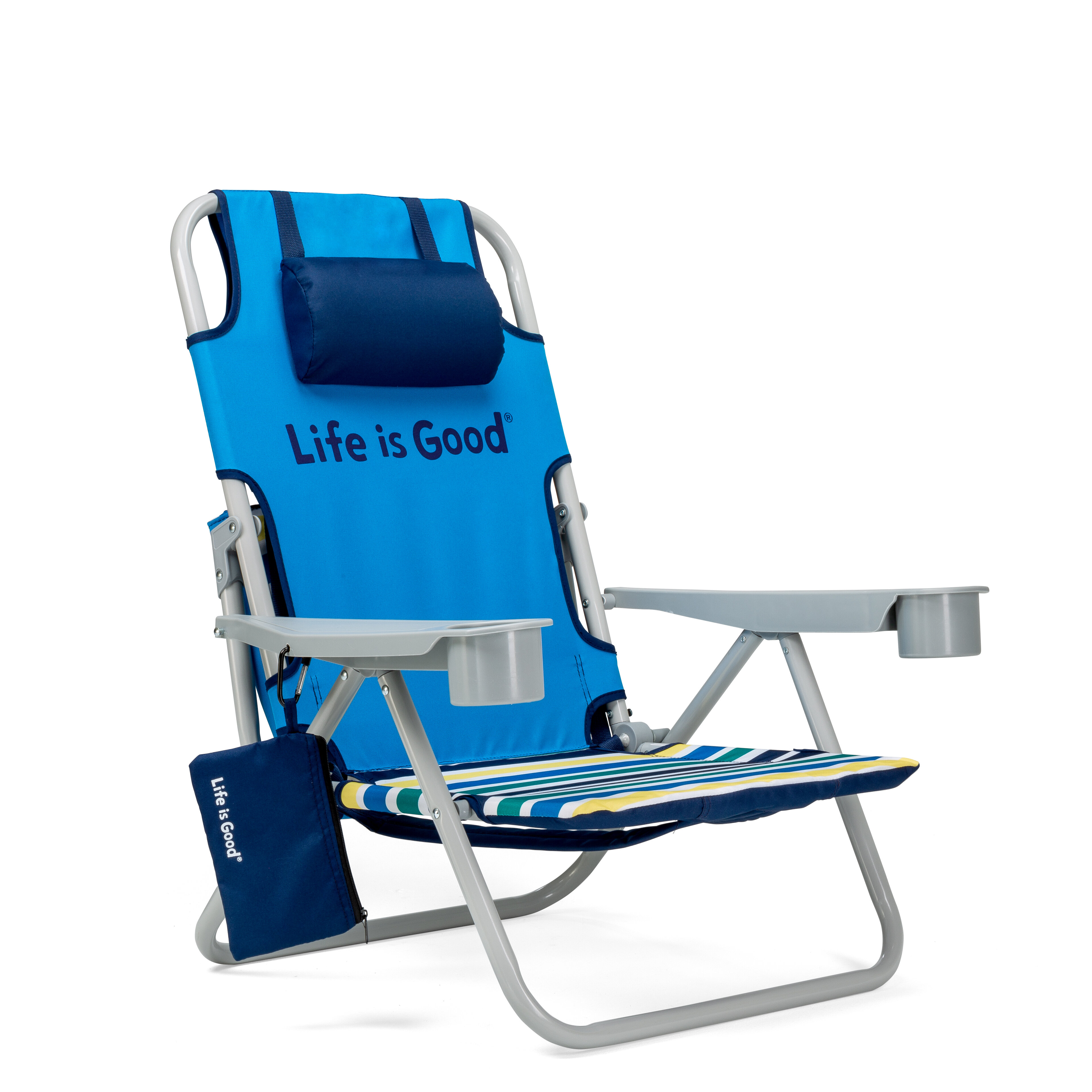 reclining beach chair with umbrella