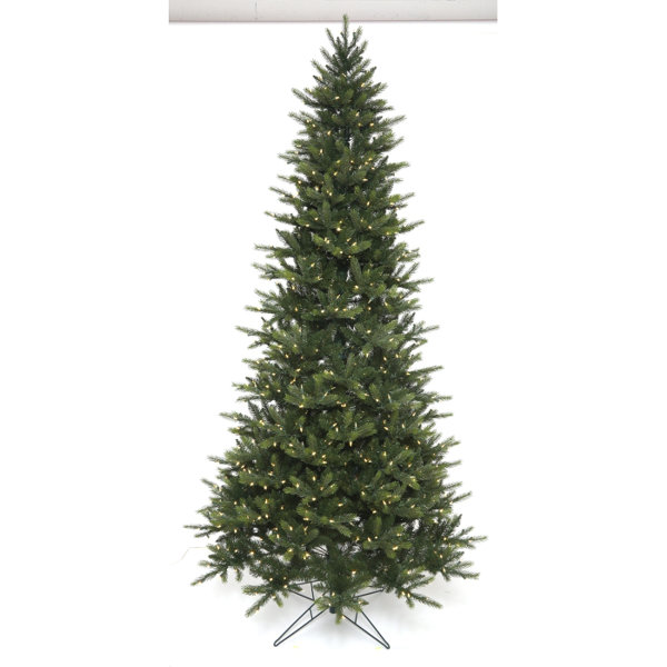 The Holiday Aisle Easy Plus Slim Greenridge 7 5 Green Spruce The Holiday Aisle Easy Plus Slim Greenridge 7 5 Green Spruce Artificial Christmas Tree With 700 Clear White Lights Wayfair