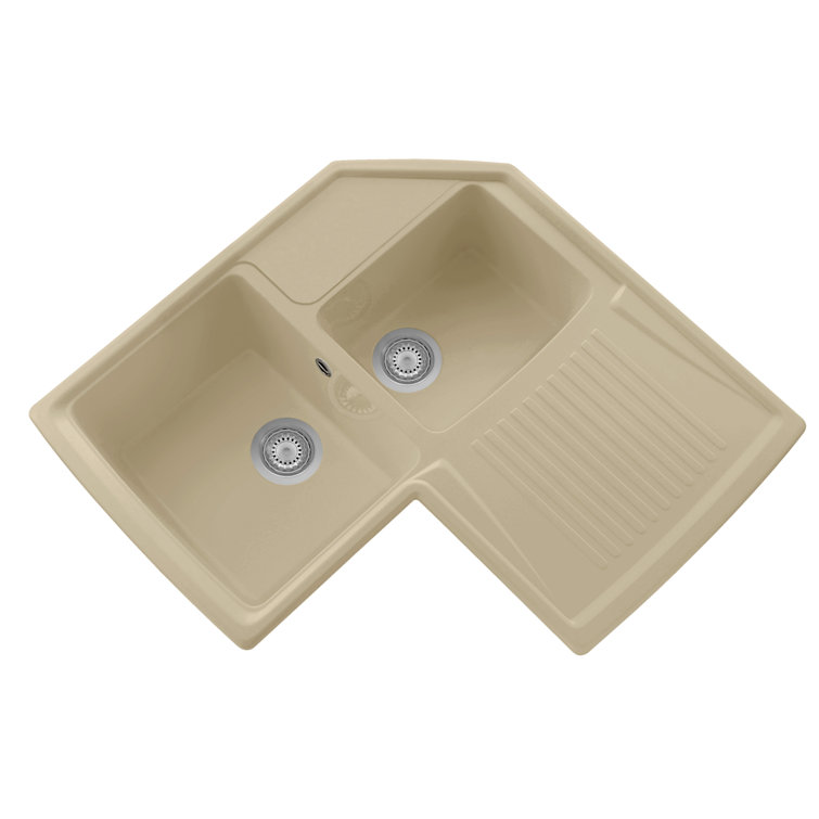 Belfry Kitchen Billy 84cm X 64cm Corner Kitchen Sink Wayfair Co Uk
