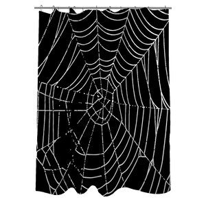 All Over Spider Webs Shower Curtain