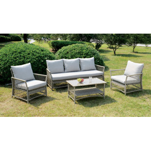 Garden Treasures Patio Table Wayfair Vera 4 Piece Sofa Set With Cushions