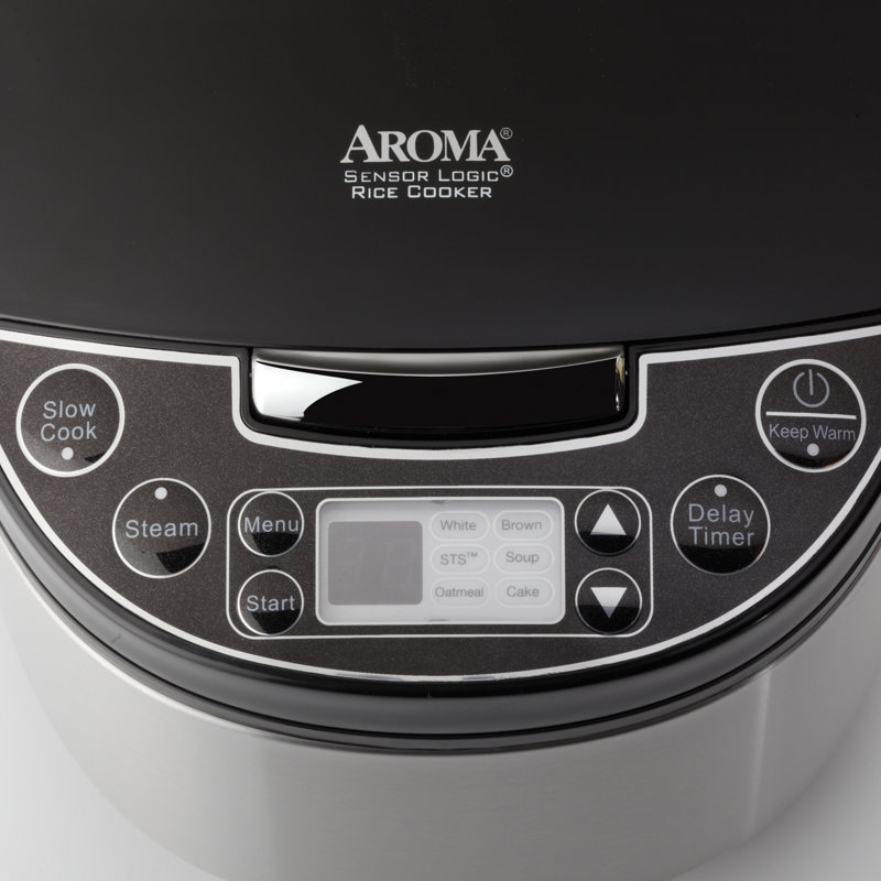 Aroma 3 Qt Cool Touch Egg Shape Digital Slow Cooker Food Steamer