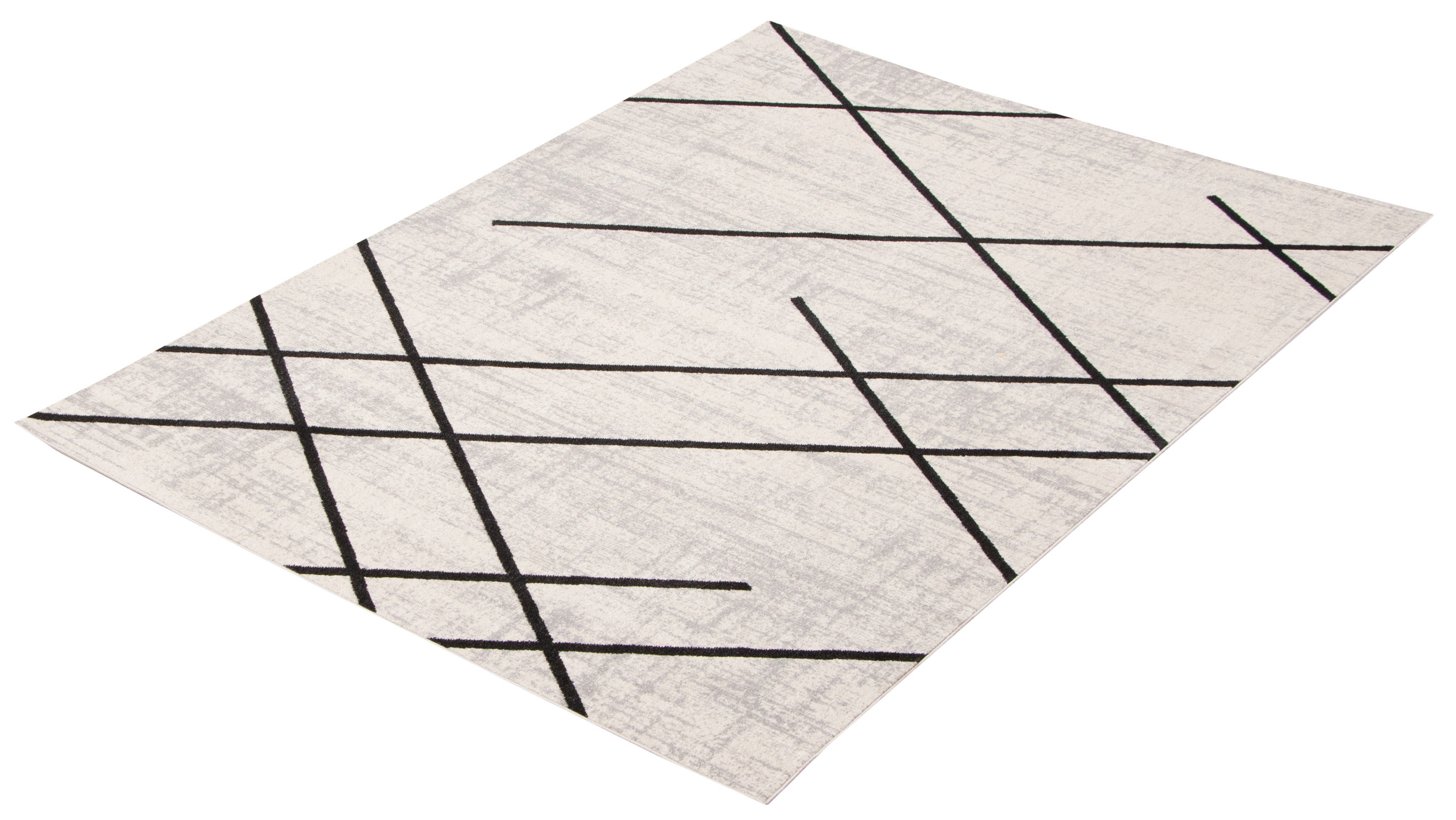 Orren Ellis Delphinia Performance Gray/Black Rug Wayfair