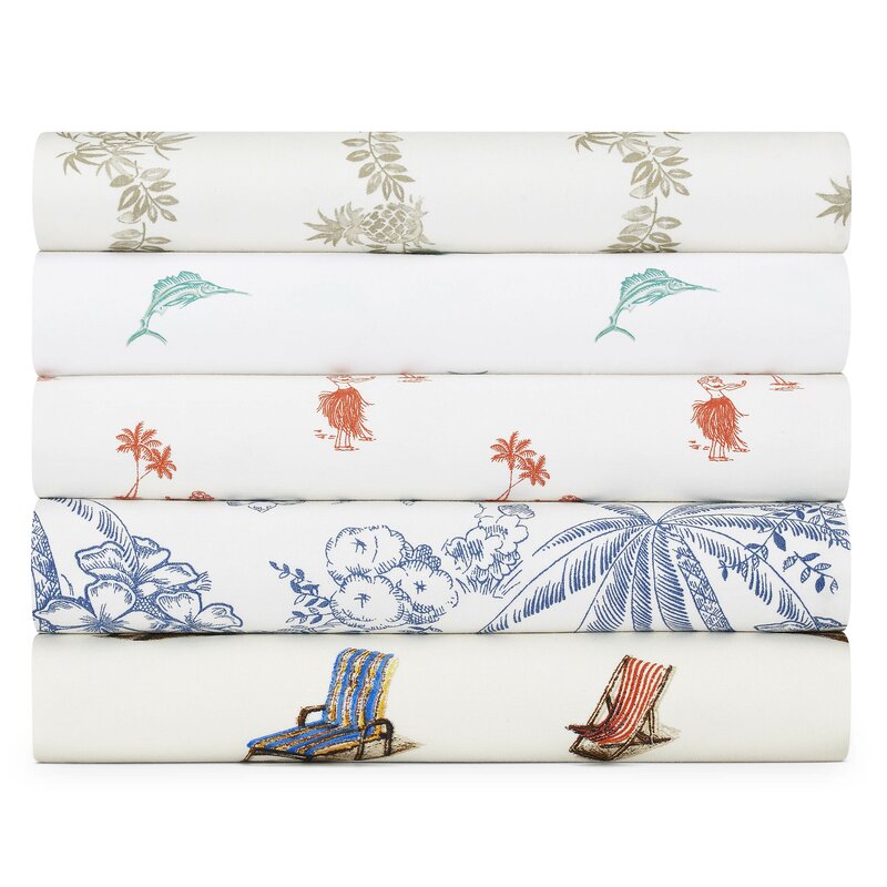 Tommy Bahama Home Pen And Ink Palm Sheet Set & Reviews | Wayfair