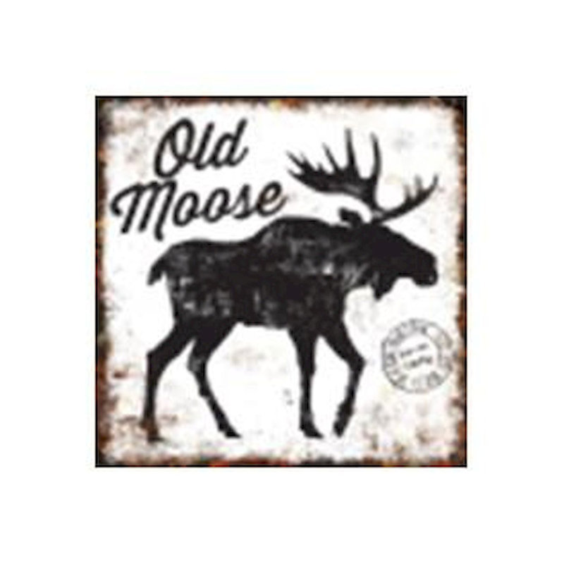 Millwood Pines Old Moose Vintage Metal Wall Decor Wayfair
