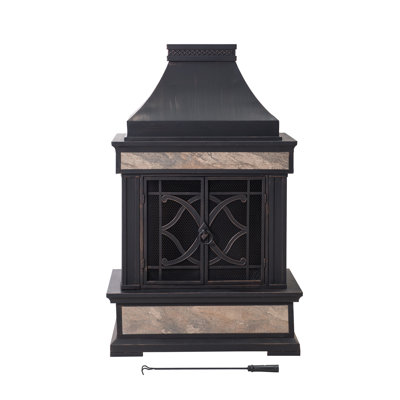 Stone Outdoor Fireplaces You'll Love in 2020 | Wayfair Stone Outdoor Fireplaces You'll Love in 2020 | Wayfair on Quillen Steel Wood Burning Outdoor Fireplace id=71736