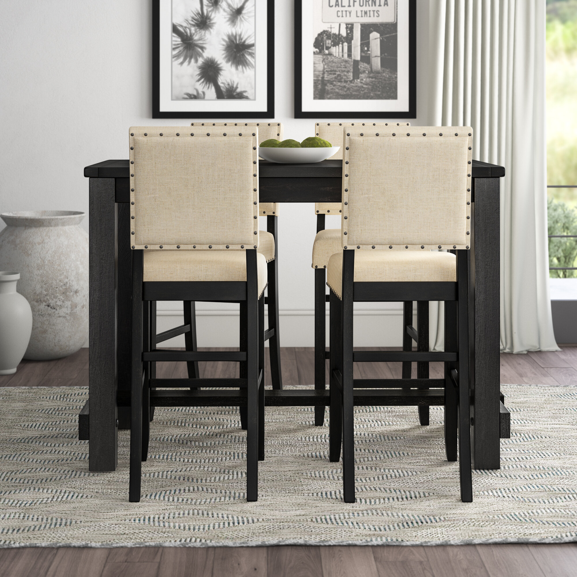 modern farmhouse pub table set