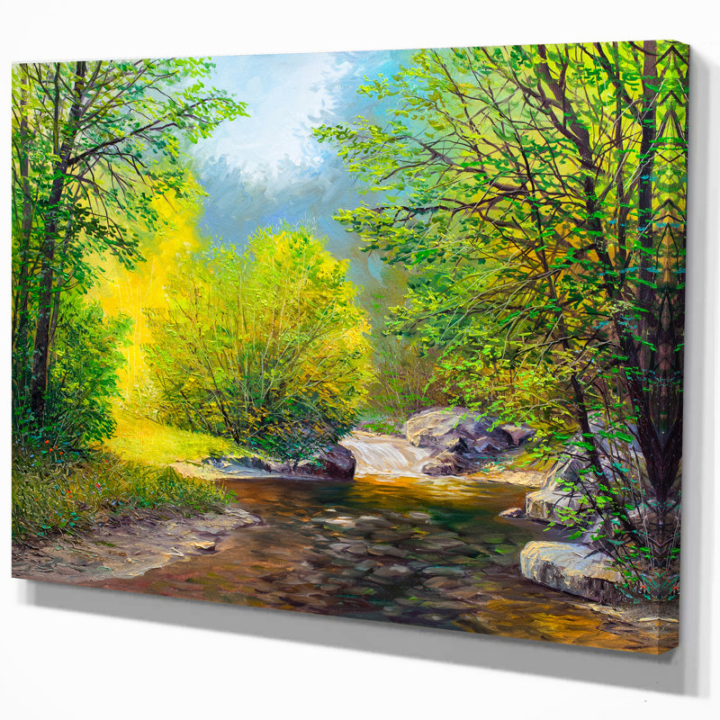 East Urban Home Summer Forest In Beautiful River Landscapes