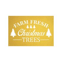 FRESH Cut Christmas Trees Banner  with Hem Free DESIGN GROMMETS