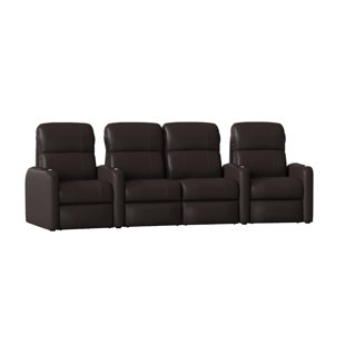 Home Theater Loveseat (Row Of 4) by Latitude Run New