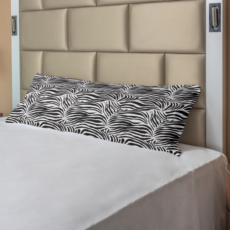 zebra body pillow