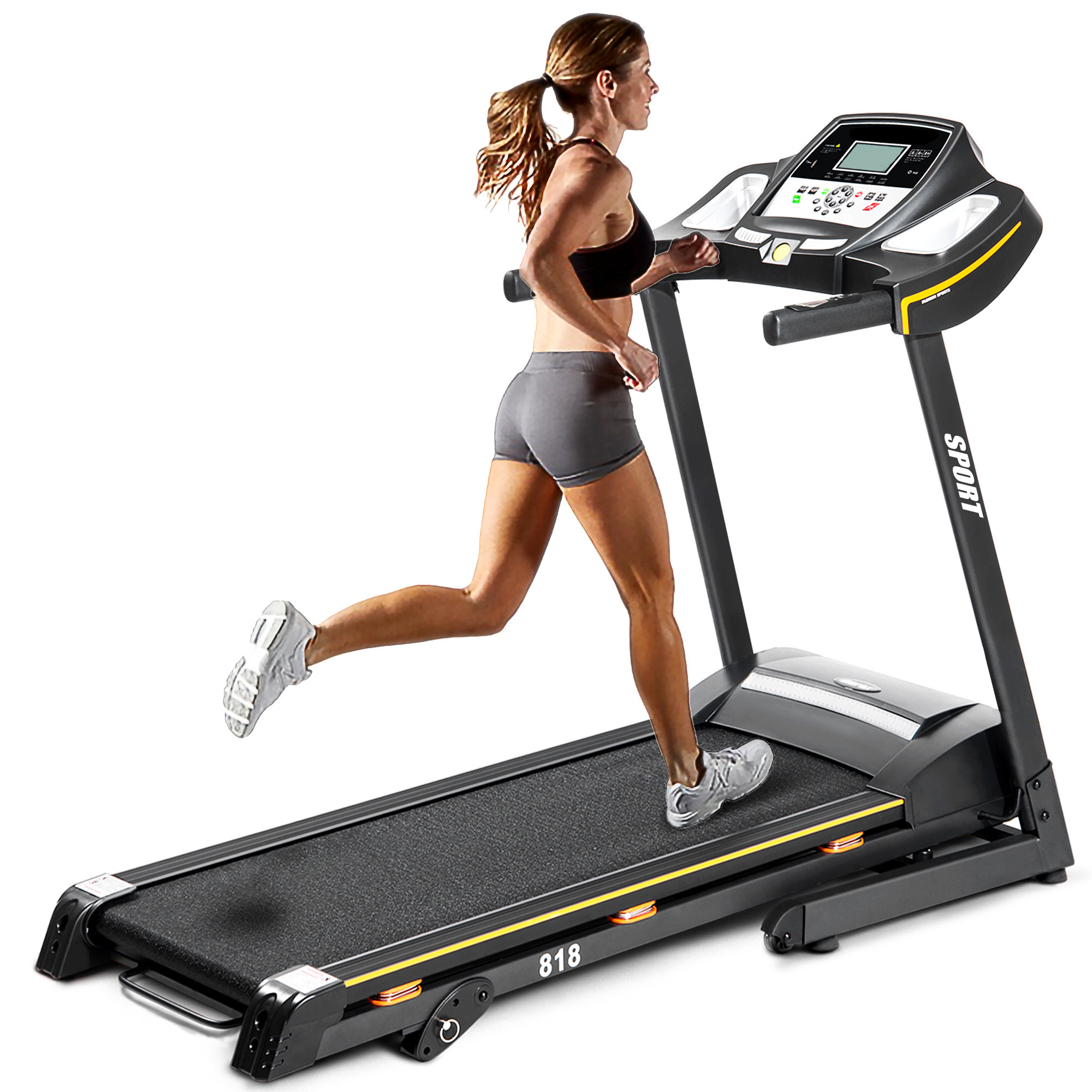foldable electric treadmill with incline