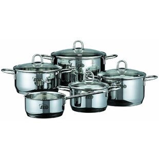 ELO Germany Platin Stainless Steel Induction 3 Piece Steamer Set 