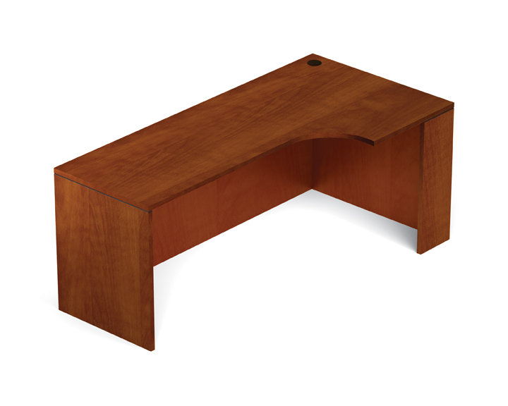 Offices To Go Superior Laminate Desk Shell With Corner Extension