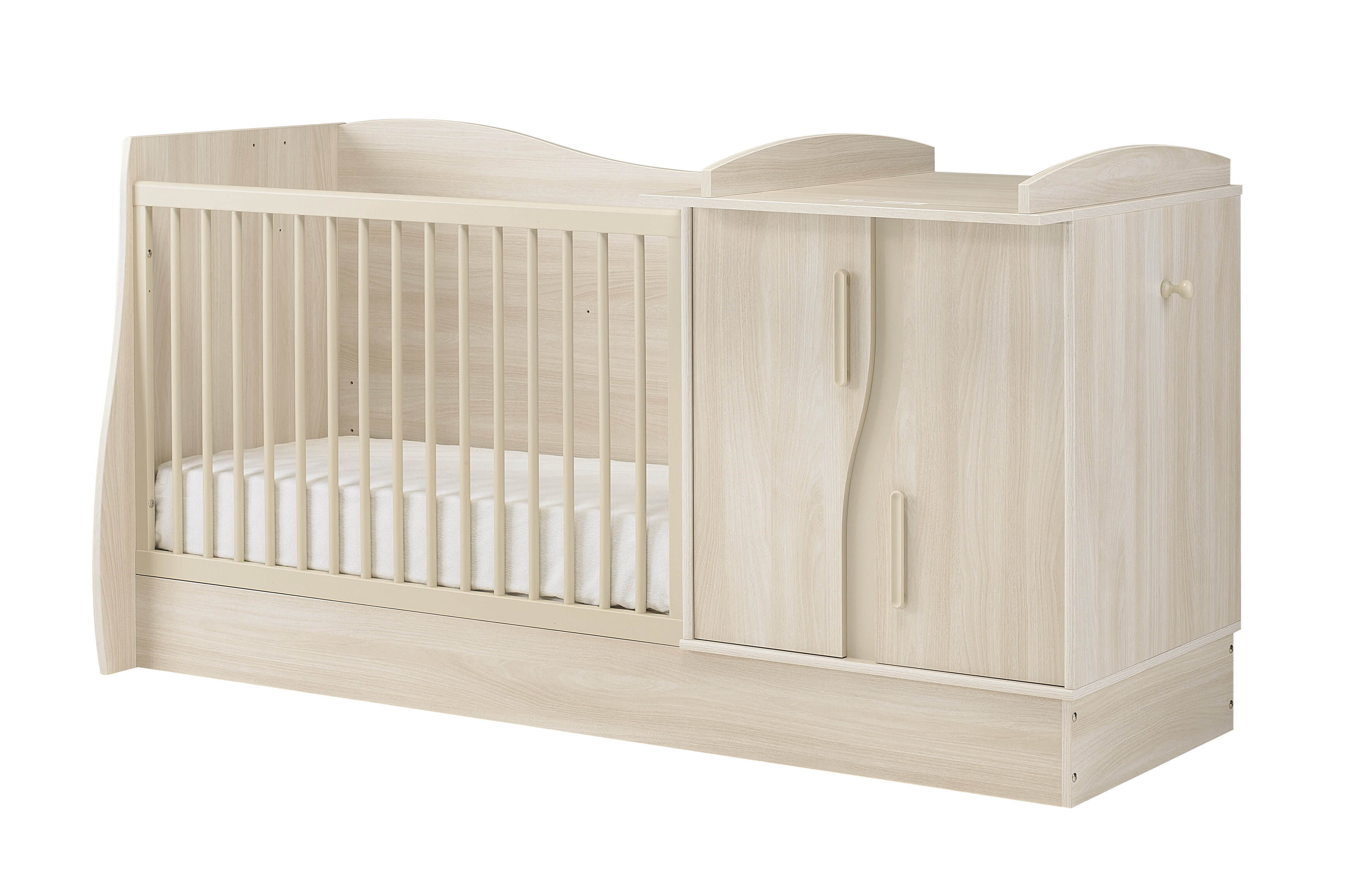 walnut cot bed