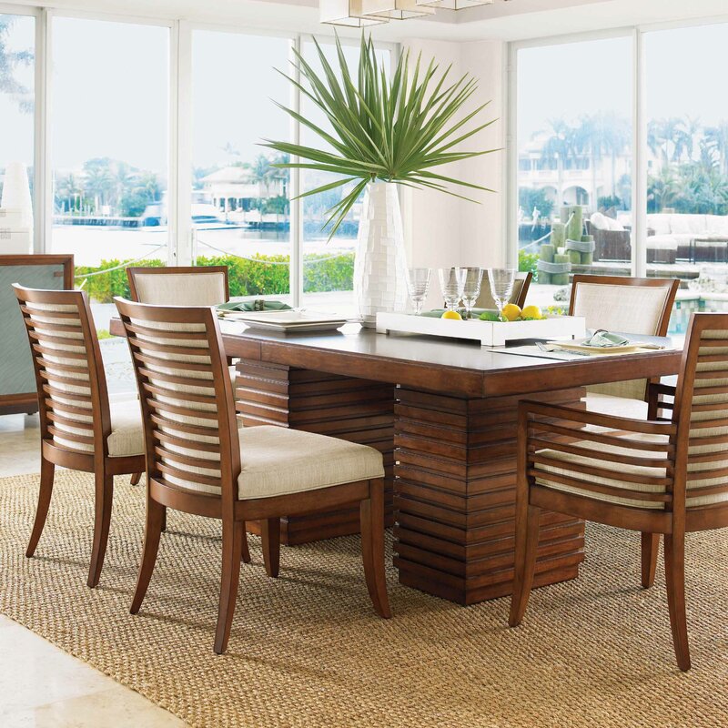 Tommy Bahama Home Ocean Club Peninsula Dining Table Wayfair