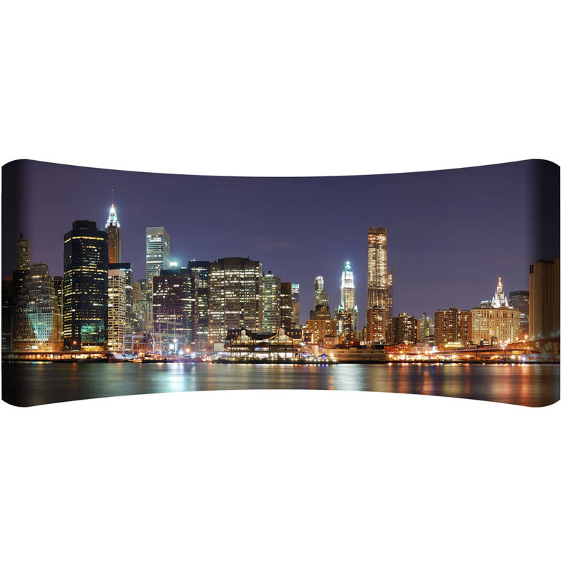 East Urban Home New York Skyline Metal Hd Curved Wall Decor Wayfair