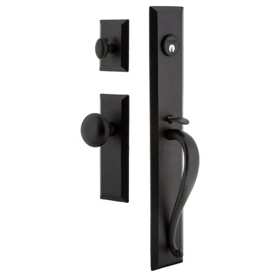 Complete Inactive Ageless Iron Dummy Handleset with Knob Ageless Iron