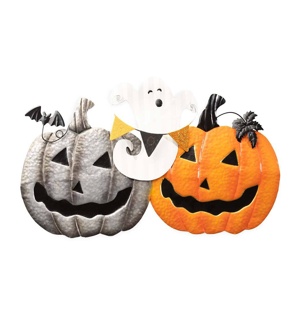 Plow & Hearth Halloween Trio Metal Wall Décor Wayfair
