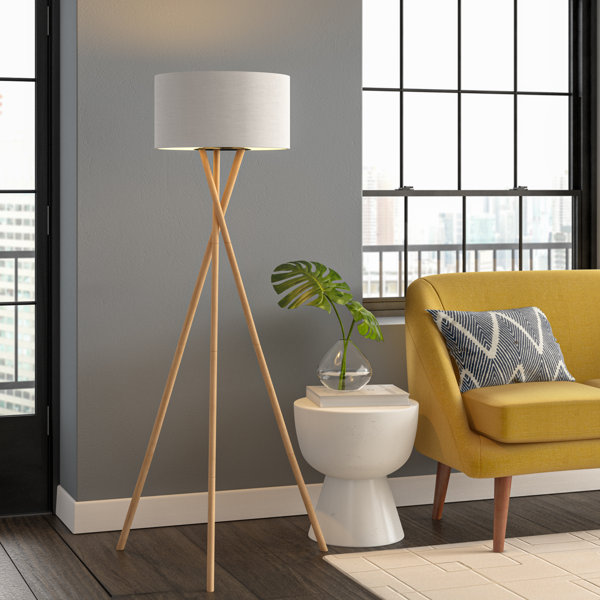 Details about   Natural Tripod Floor Lamp Stand Teak Wood Tripod Stand Home Decor Without Shade 