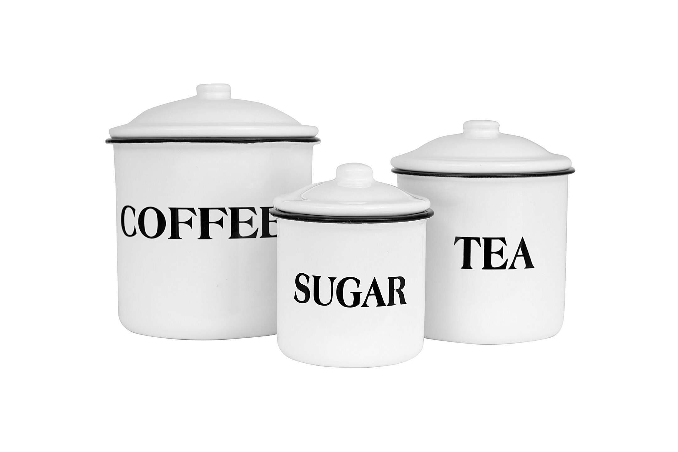 Gracie Oaks 3 Piece Container Set & Reviews | Wayfair