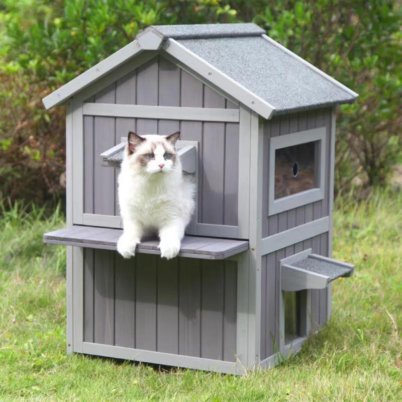 Tucker Murphy™ Pet Bromsgrove Outdoor Cat House | Wayfair