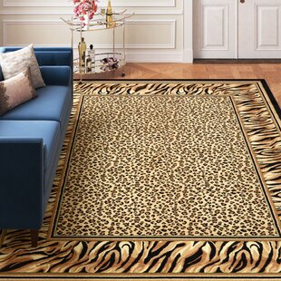 Soft Animal Print Rug White Tiger Pink Leopard Carpet Kids Floor Anti Slip Mat 