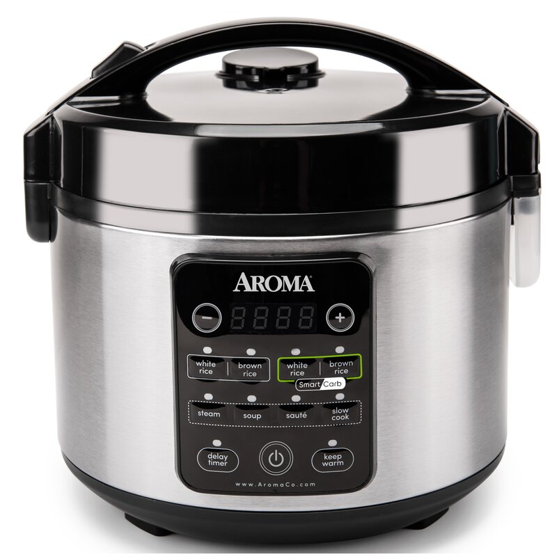 Aroma 12 Cup Cool Touch Cooked Smartcarb Multi-Cooker & Reviews | Wayfair