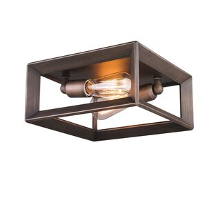 Coxsackie 2-Light Metal Flush Mount