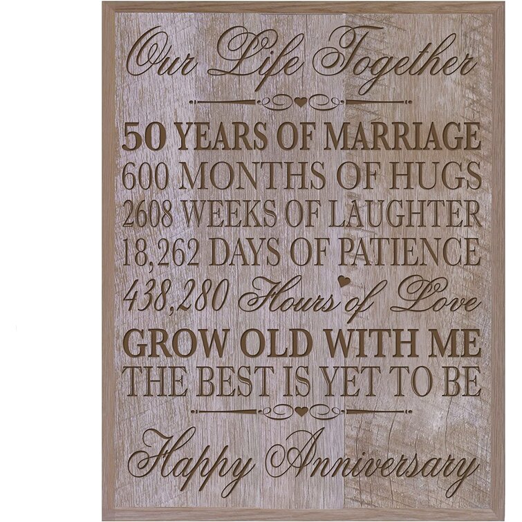 GROW OLD WITH ME THE BEST IS YET TO BE Sign Plaque LoVe Marriage Anniversary