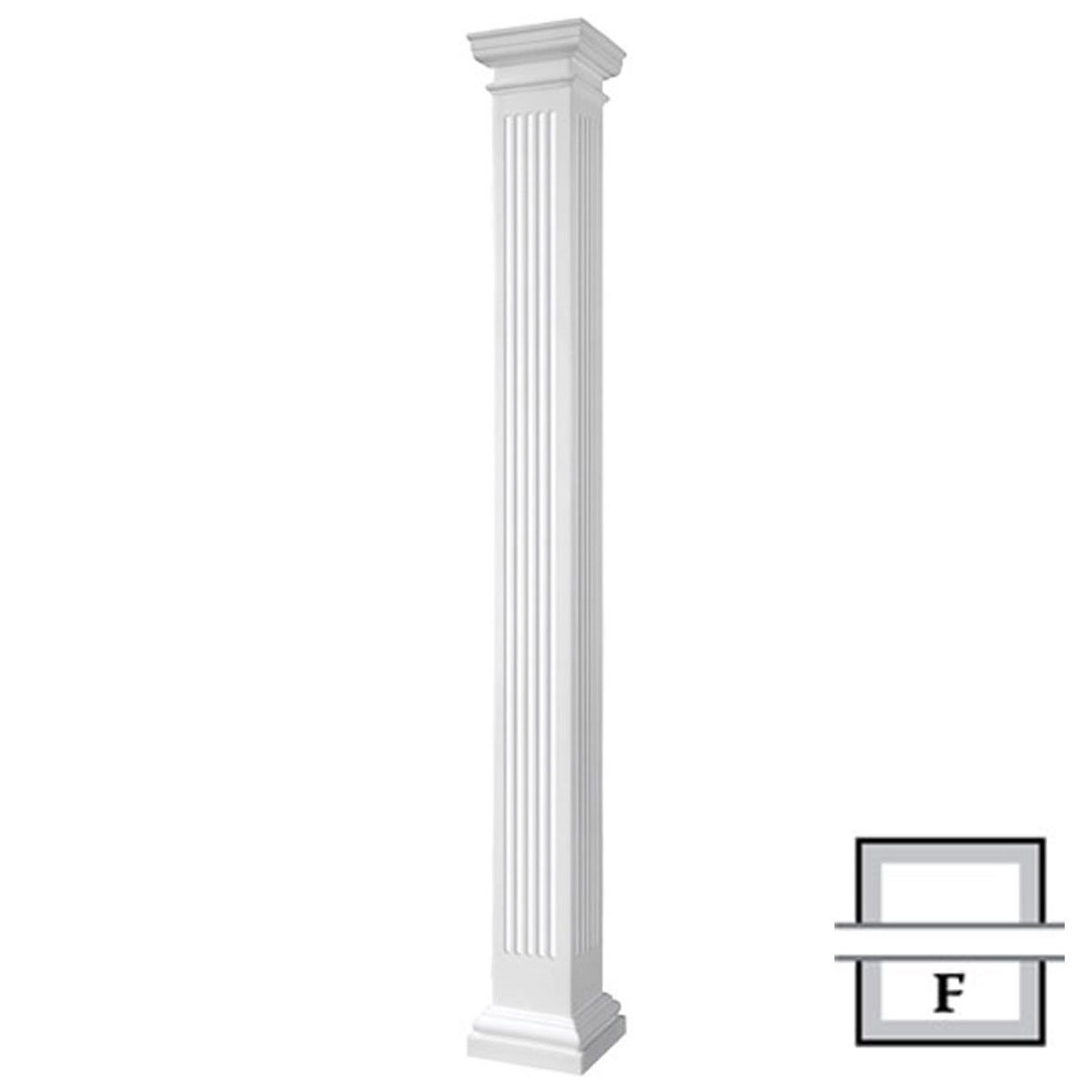 PCI Enterprises Endura-Stone Pro Series Fluted Column Square Non ...