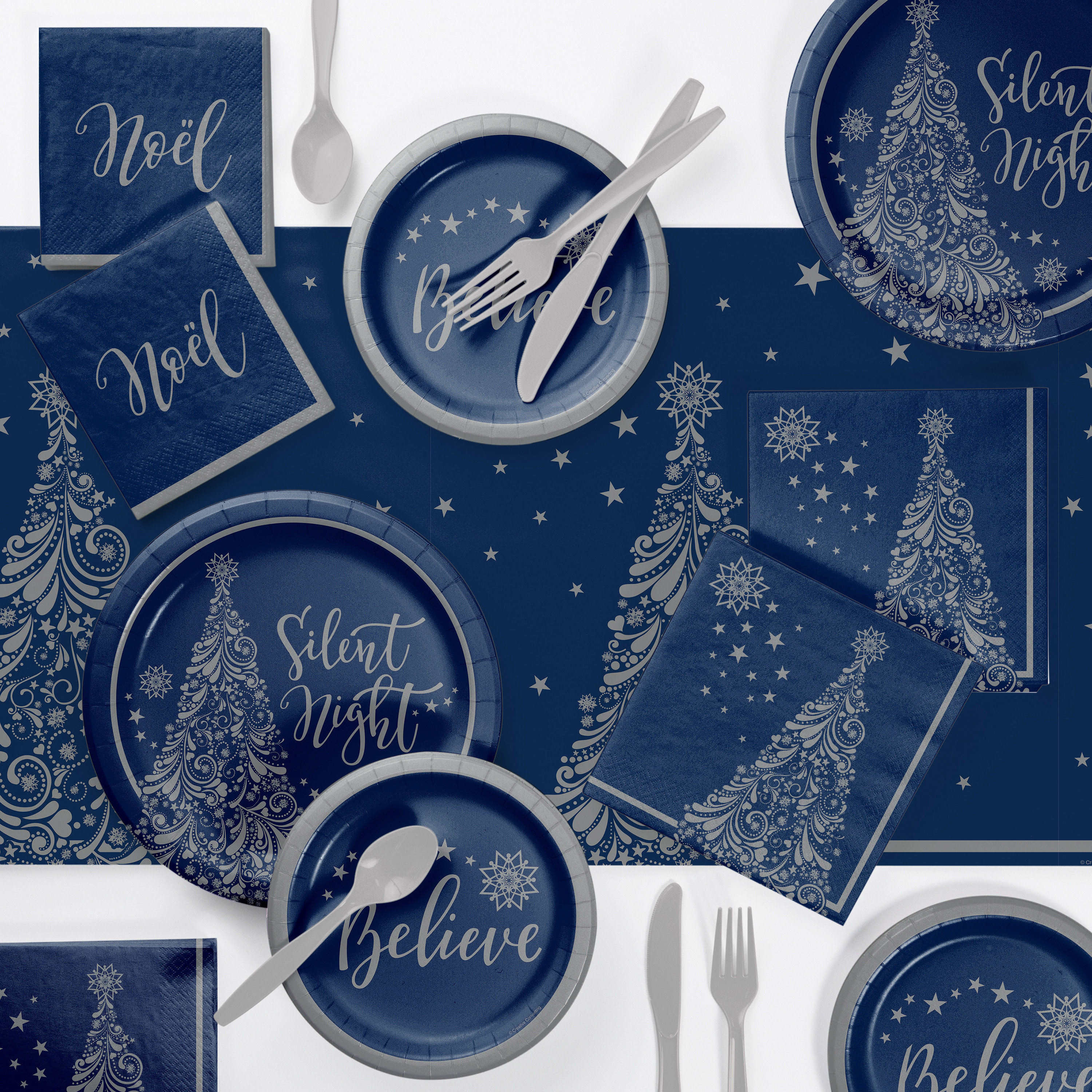 Creative Converting Silent Night Plastic Disposable Party Supplies