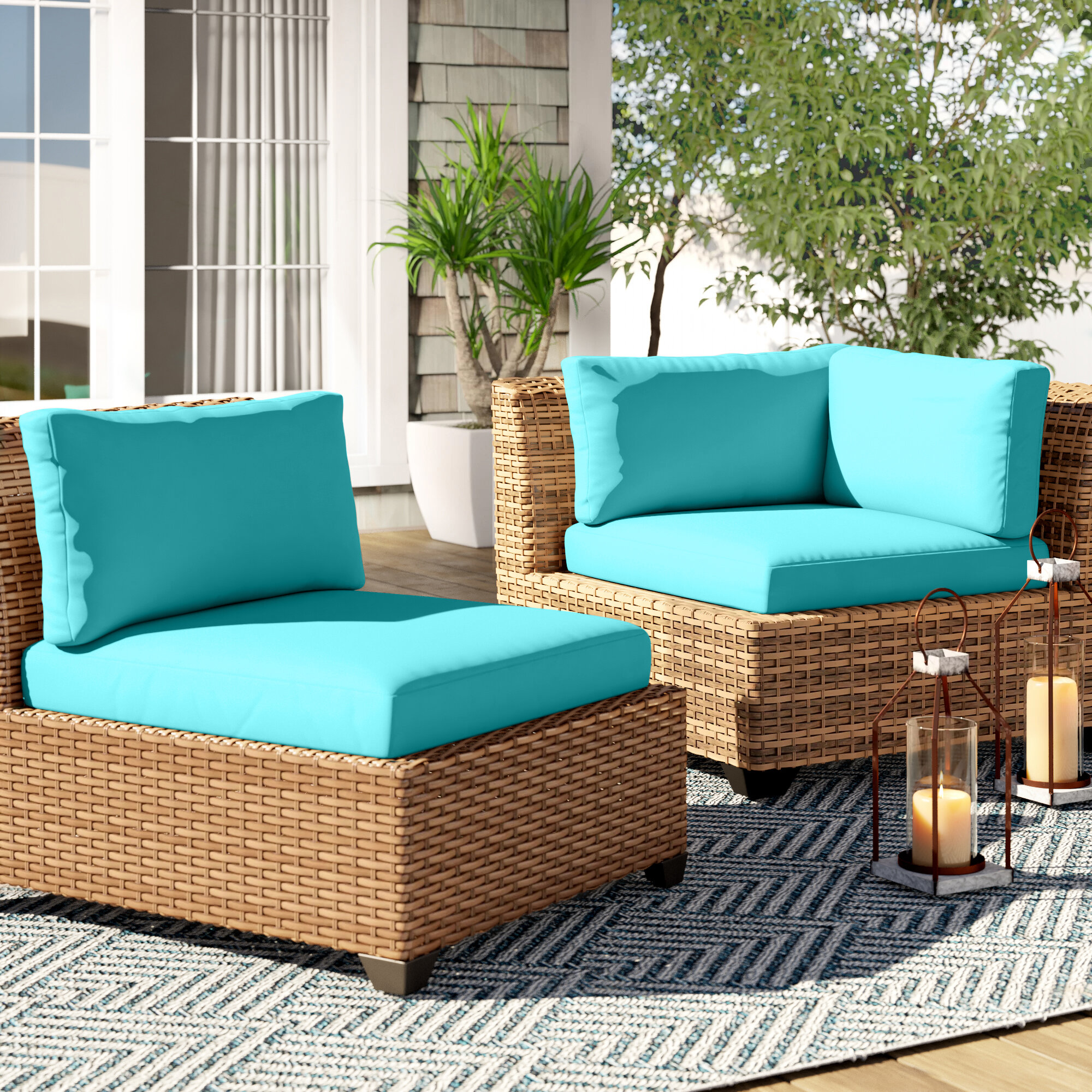 8 piece outdoor cushion set