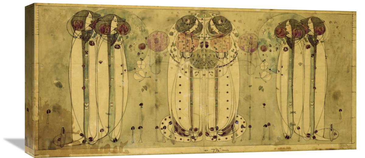 Global Gallery The Wassail By Charles Rennie Mackintosh Painting