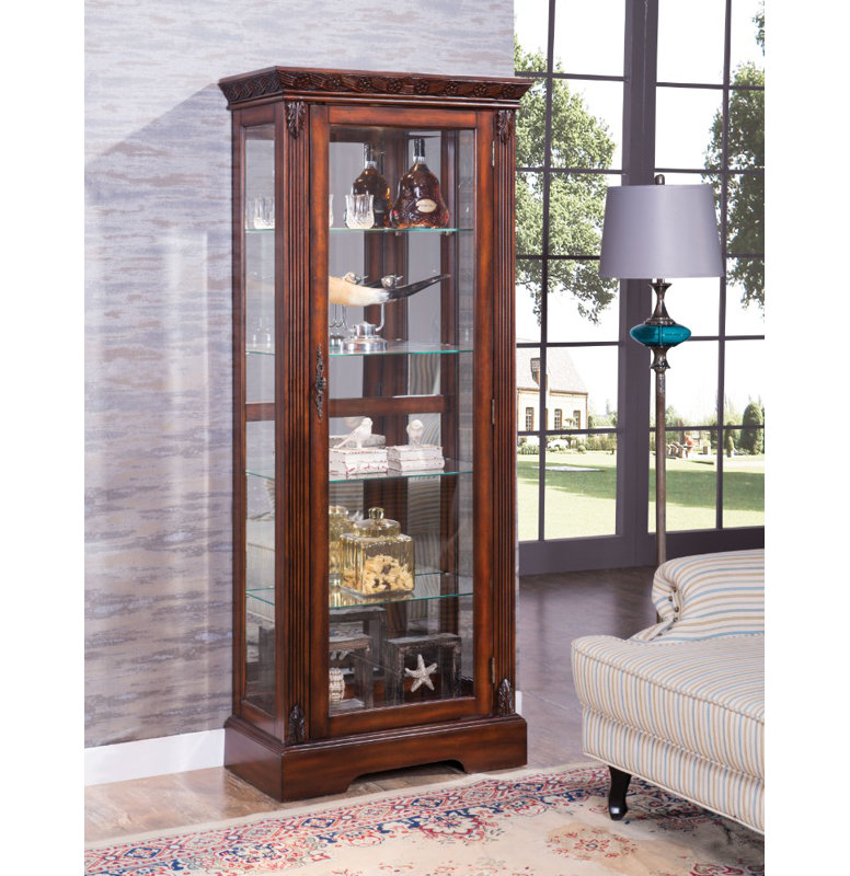 Astoria Grand Omari Curio Cabinet Wayfair