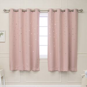 Jayme Star Cut Out Blackout Thermal Grommet Curtain Panels (Set of 2)