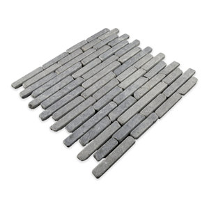 Natural Stone Sticks Random Sized Mosaic Tile Tile in Grey