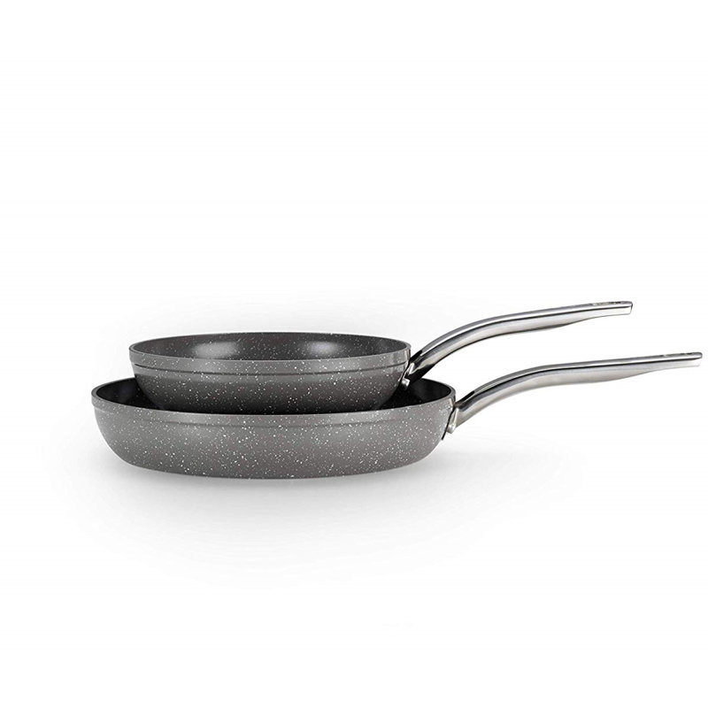T Fal Endura Granite Ceramic Thermo Spot Heat Indicator Non Stick Fry Pan Set Wayfair